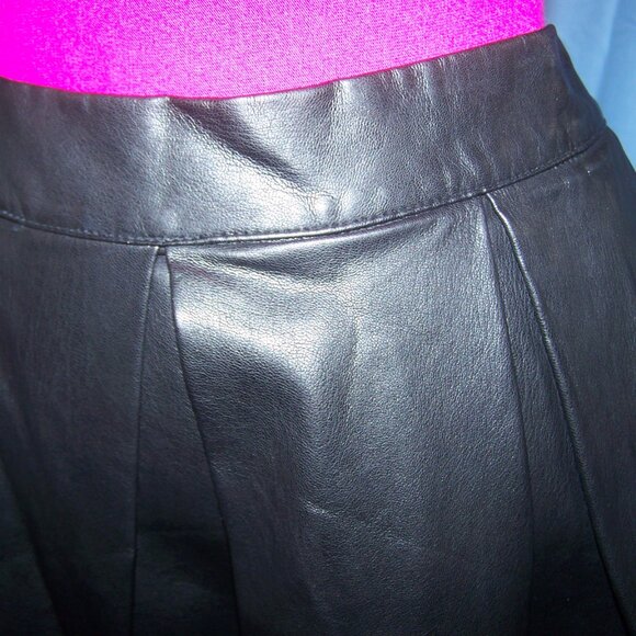 Who What Wear Pleather Skirt - Black Sz 12 - Picture 4 of 6